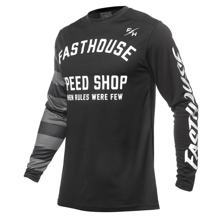 Fasthouse Carbon Eternal Jersey Black/Black - Front View