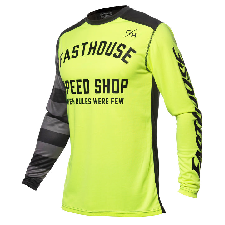 Fasthouse Carbon Eternal Jersey High-Viz/Black - Front View