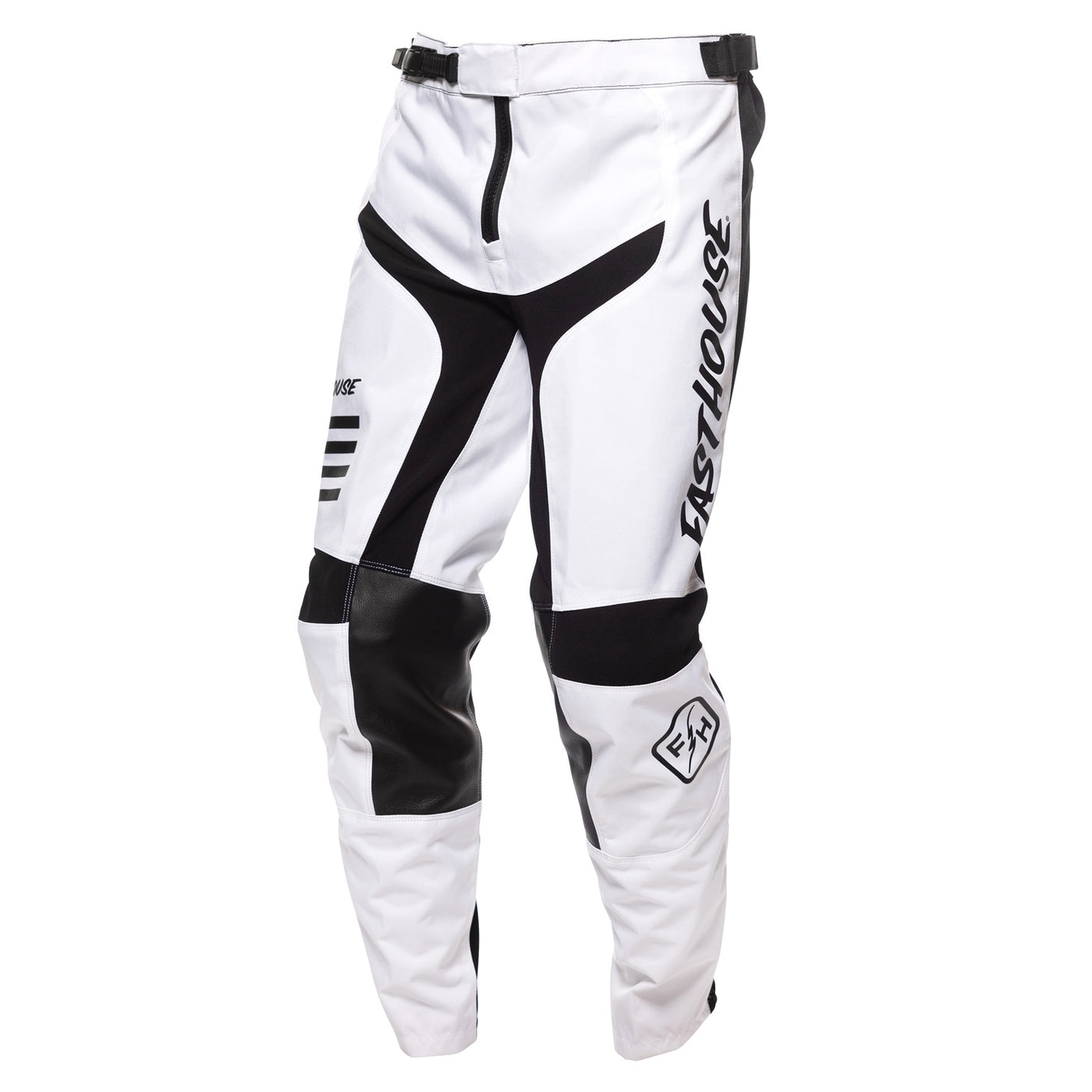 Fasthouse Carbon Eternal Pant White - Front Left Side View