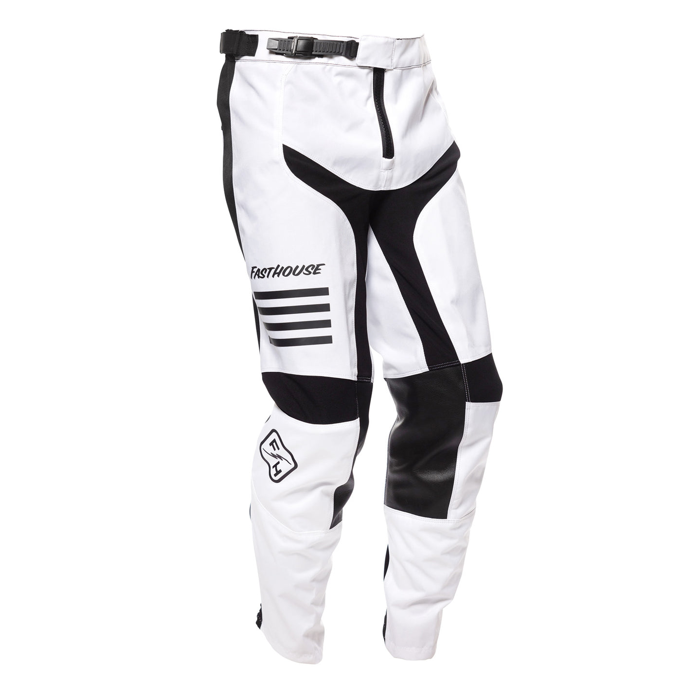 Fasthouse Carbon Eternal Pant White - Front Right Side View