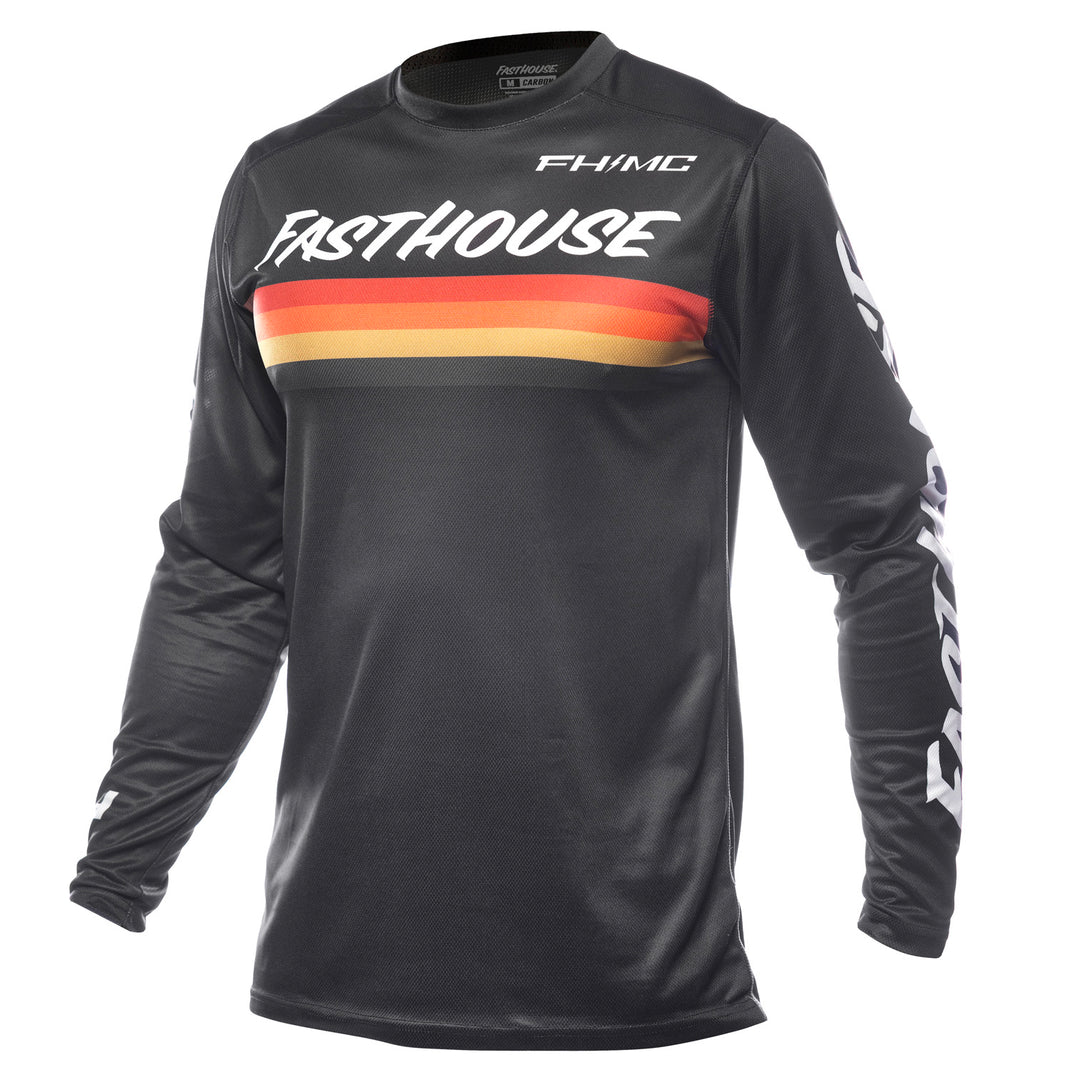 Fasthouse Carbon Force Jersey Black - Front View