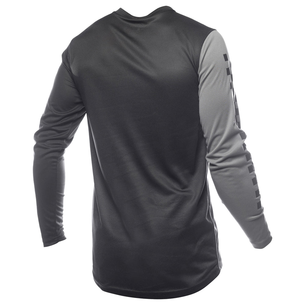 Fasthouse Carbon Method Jersey Black/Gray - Rear View