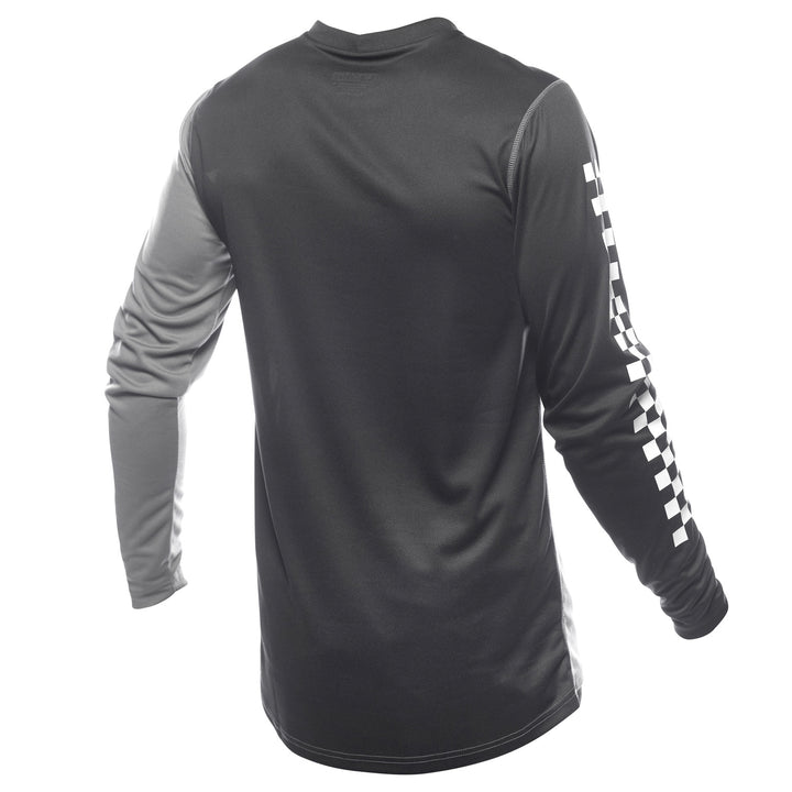 Fasthouse Carbon Method Jersey Gray/Black - Rear View
