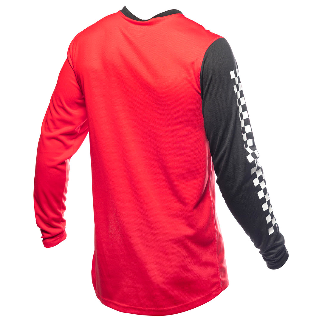 Fasthouse Carbon Method Jersey Red/Black - Rear View