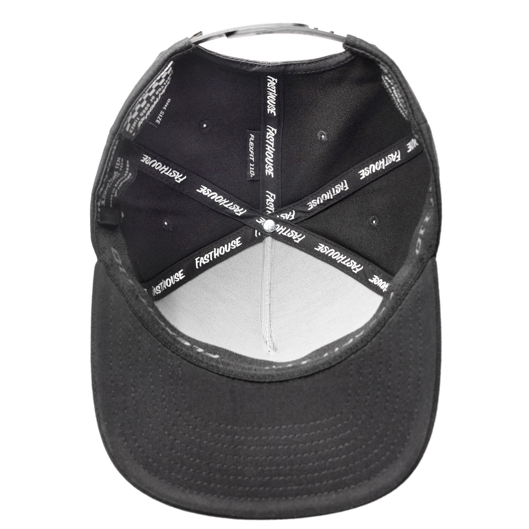 Fasthouse Crown Hat Black - Bottom Up View