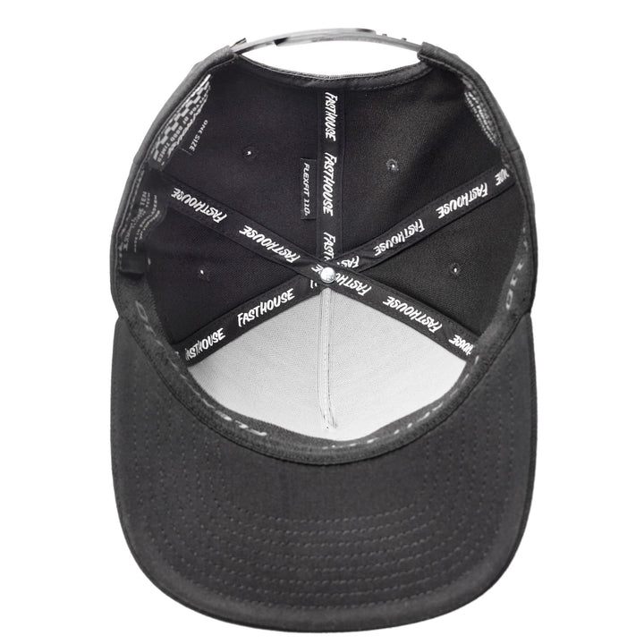 Fasthouse Crown Hat Black - Bottom Up View