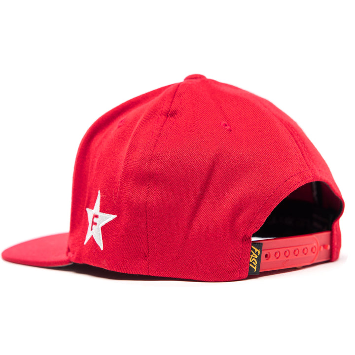Fasthouse Crown Hat Cardinal - Rear Side View