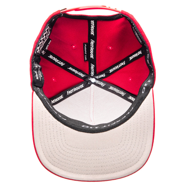 Fasthouse Crown Hat Cardinal - Bottom Up View