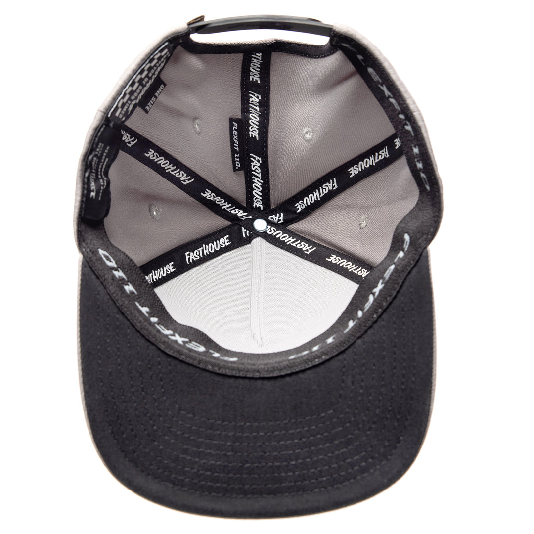 Fasthouse Crown Hat Gray - Bottom Up View