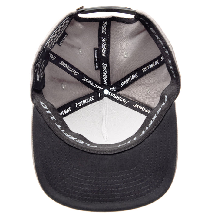 Fasthouse Crown Hat Gray - Bottom Up View