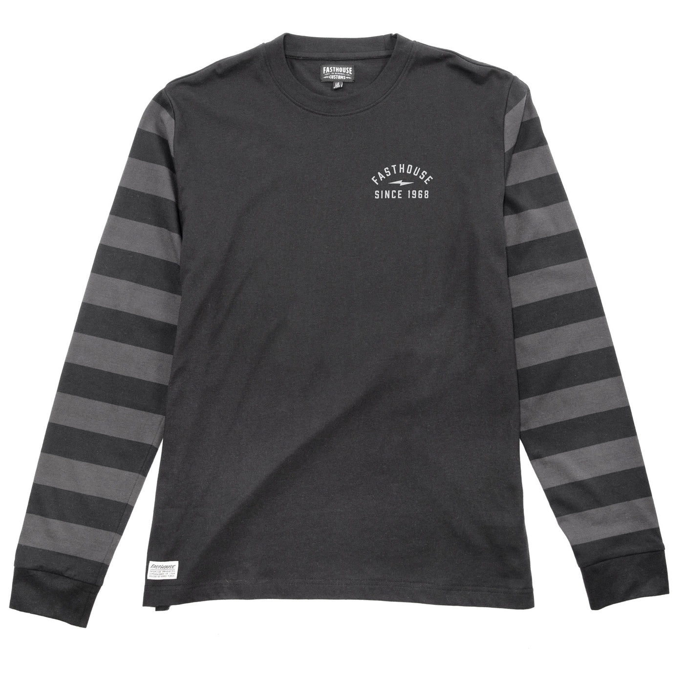 Fasthouse Crown LS Tee Black - Front View