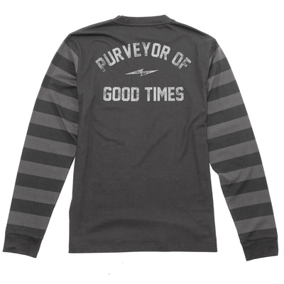Fasthouse Crown LS Tee Black - Rear View
