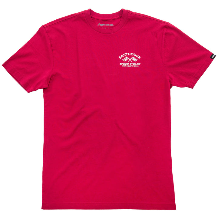 Fasthouse Crown SS Tee Cardinal - Front View