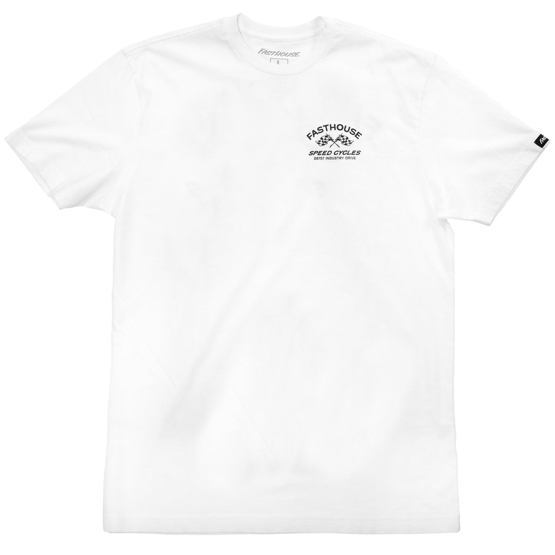 Fasthouse Crown SS Tee White - Front View