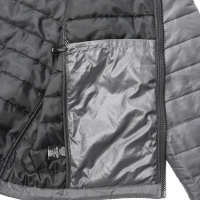 Fasthouse Crosswind Packable Puffer Jacket Charcoal - Close-Up of Interior Pocket