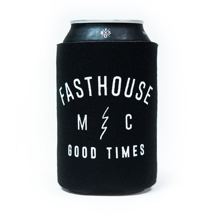 Fasthouse Custom Shop Koozie - Front View of Koozie with Soda Can Inserted