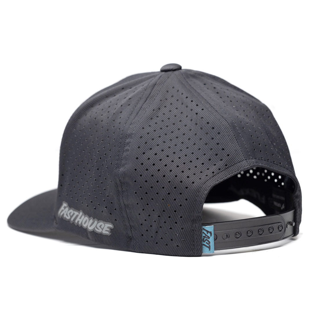 Fasthouse Dash Hat Black - Rear Side View