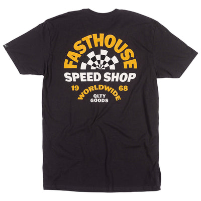 Fasthouse Deco Tee Black - Rear View