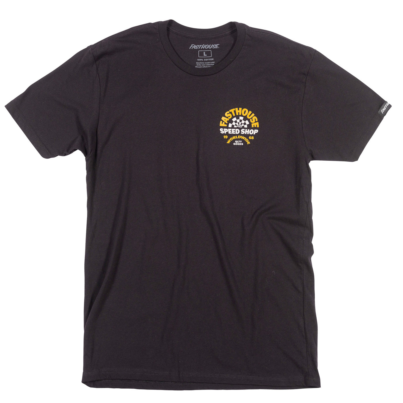 Fasthouse Deco Tee Black - Front View