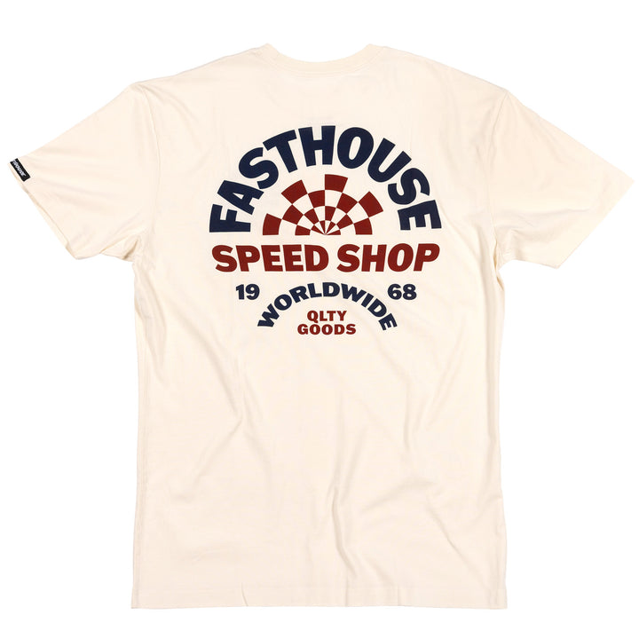 Fasthouse Deco Tee Natural - Rear View