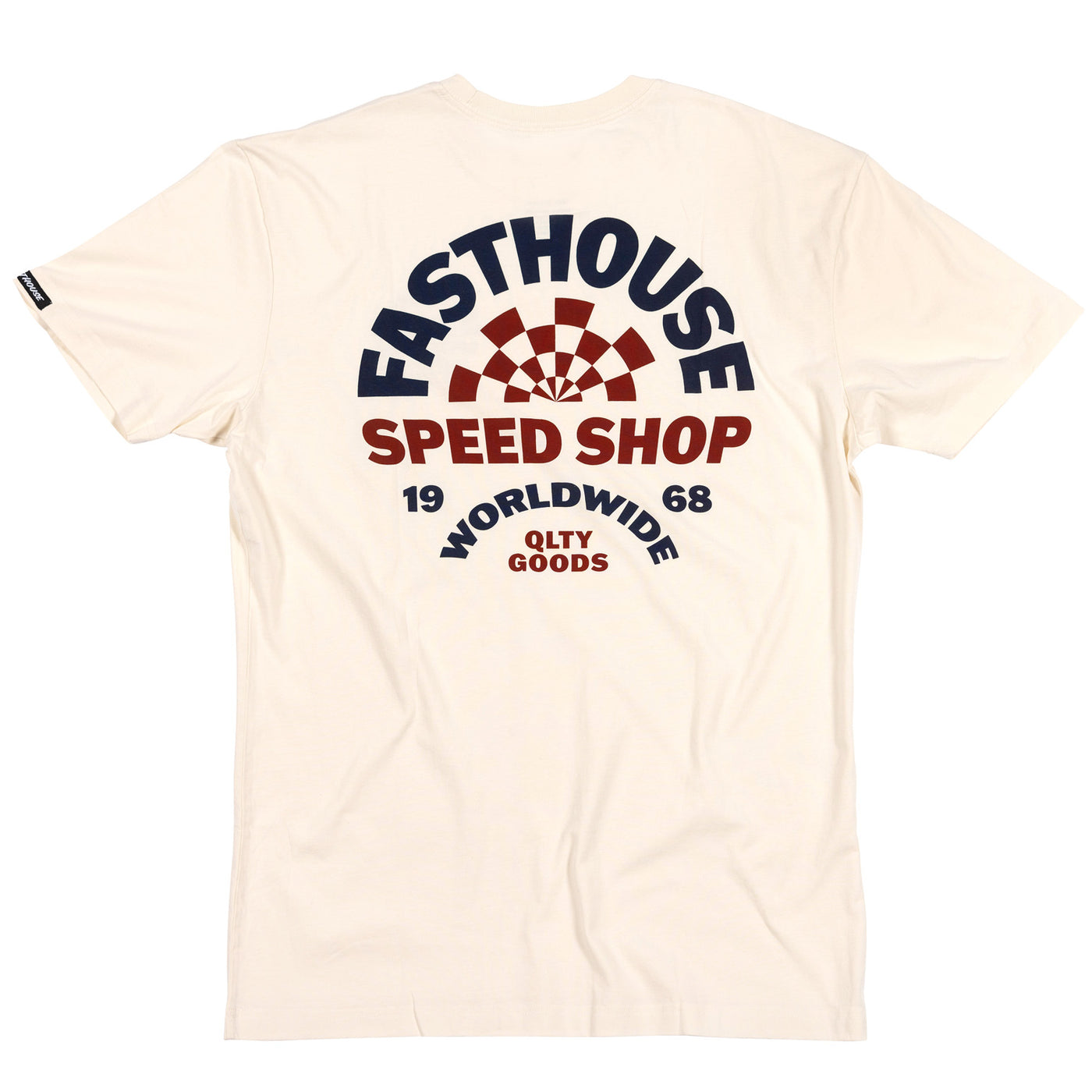 Fasthouse Deco Tee Natural - Rear View