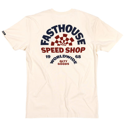 Fasthouse Deco Tee Natural - Rear View