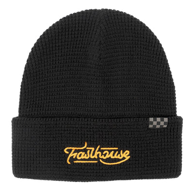 Fasthouse Defector Beanie Black - Front View