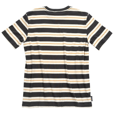 Fasthouse Defector Stripe Tee Natural/Black - Rear View