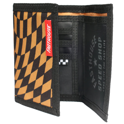 Fasthouse Distortion Trifold Wallet - Display View with Top Third Folded Down