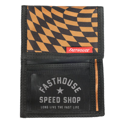 Fasthouse Distortion Trifold Wallet - Flat View with Top Third Folded Down