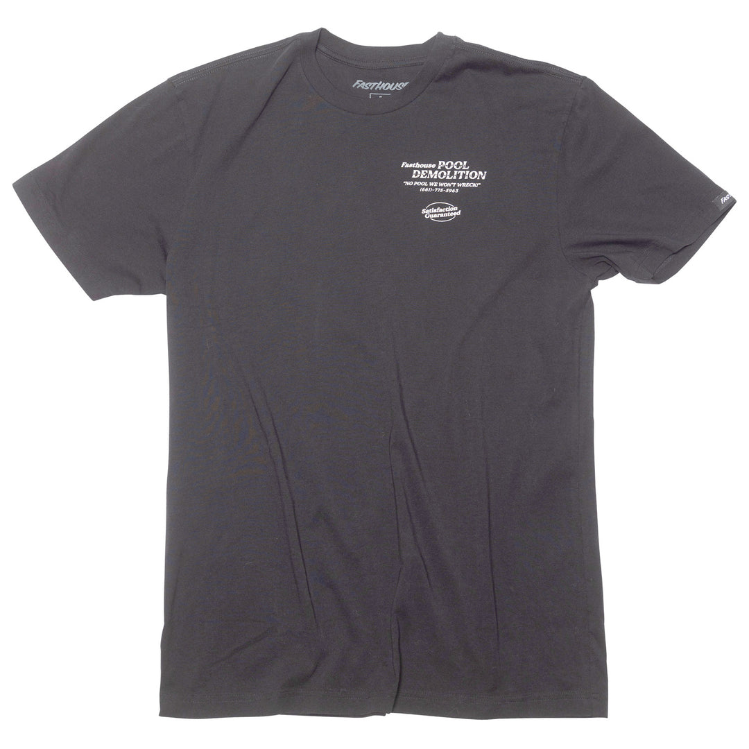 Fasthouse Demolition SS Tee Black - Front View