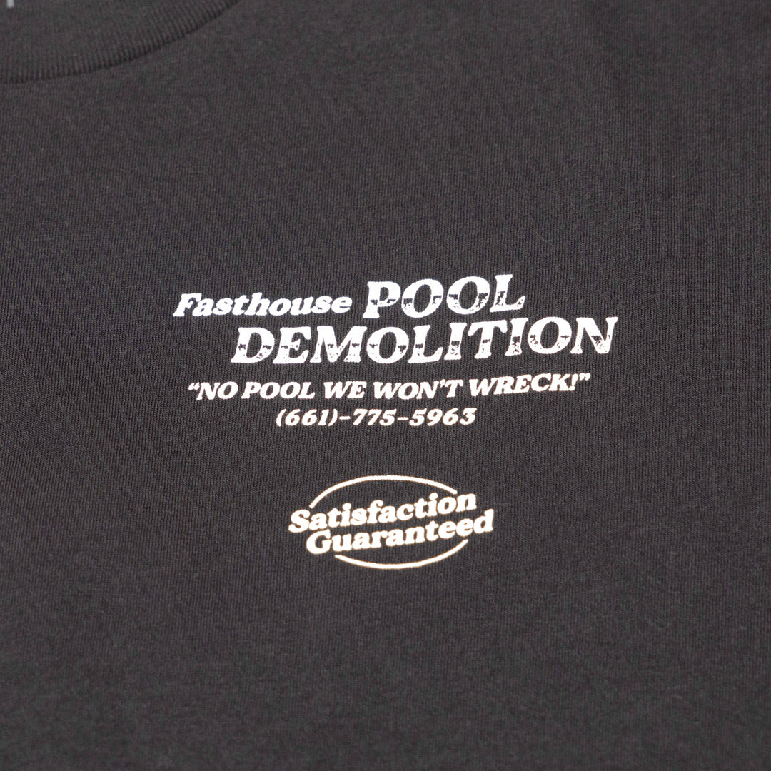 Fasthouse Demolition SS Tee Black - Close-Up of Graphic on Front