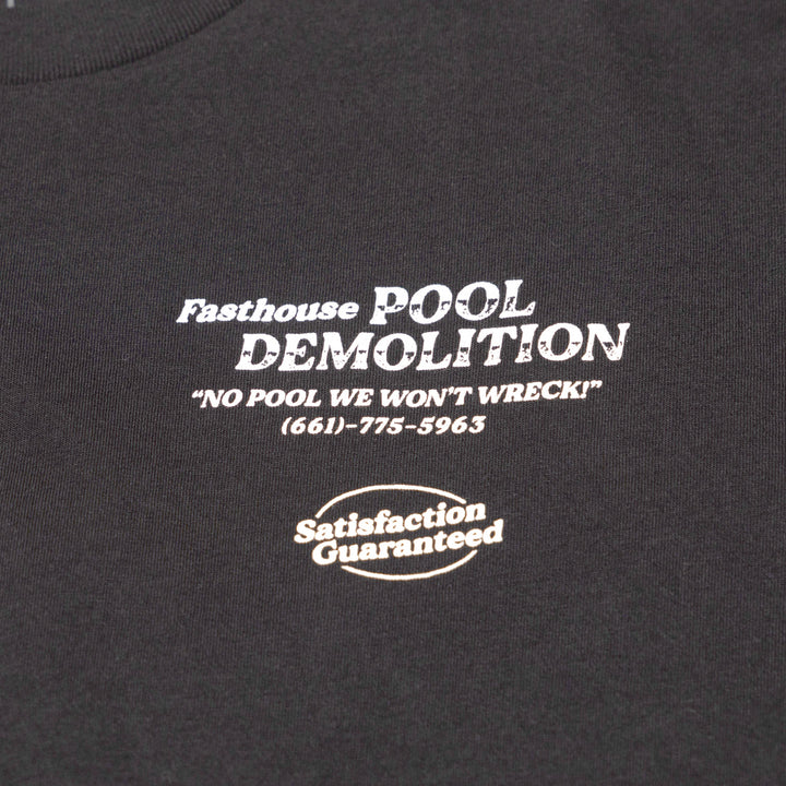 Fasthouse Demolition SS Tee Black - Close-Up of Graphic on Front