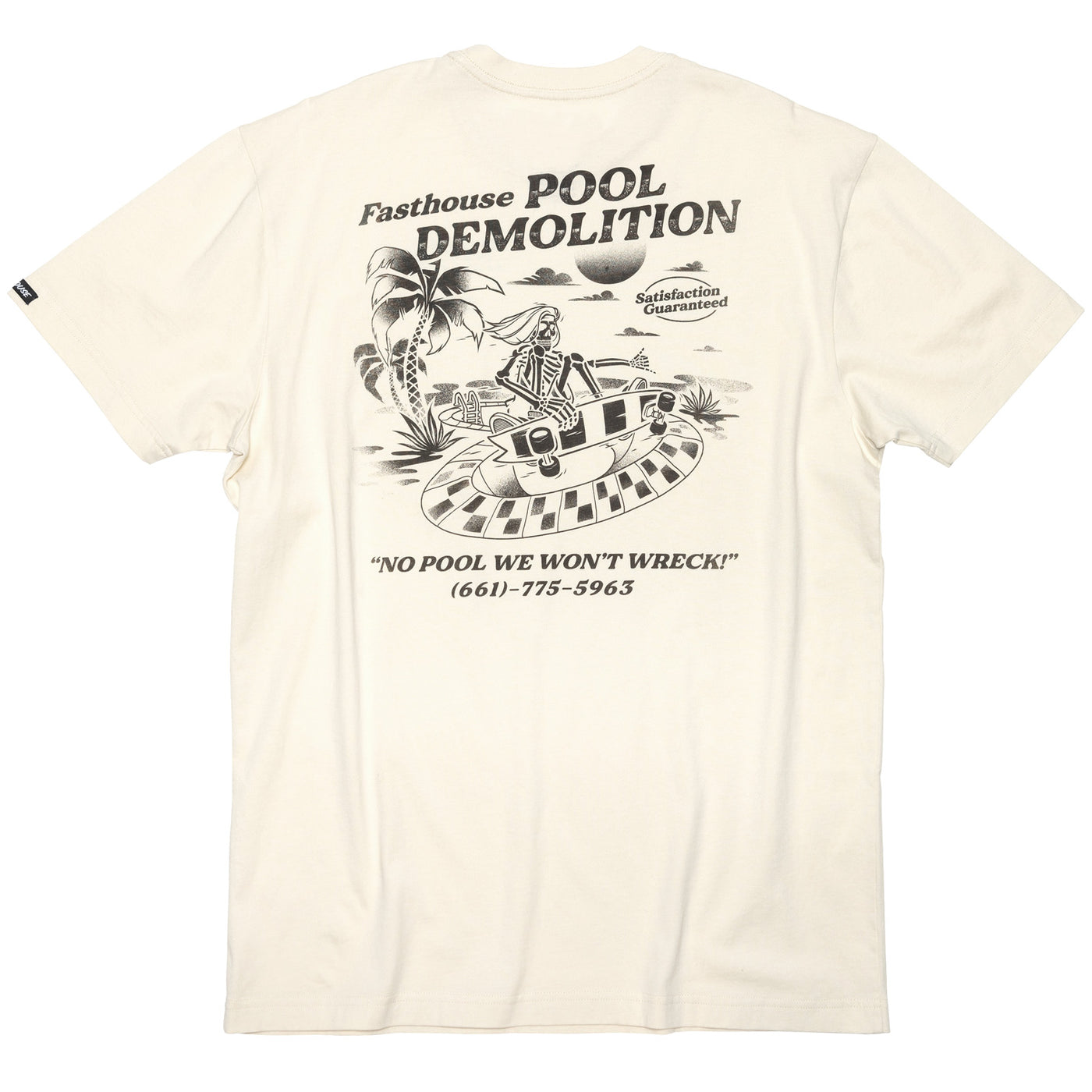 Fasthouse Demolition SS Tee Natural - Rear View