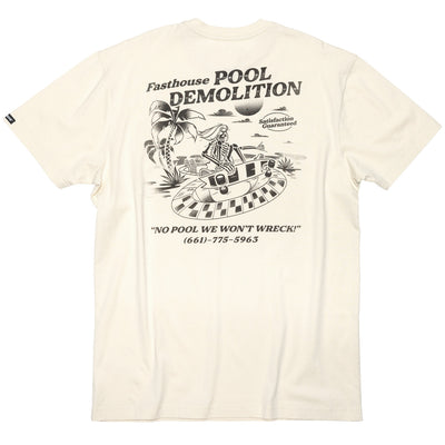 Fasthouse Demolition SS Tee Natural - Rear View