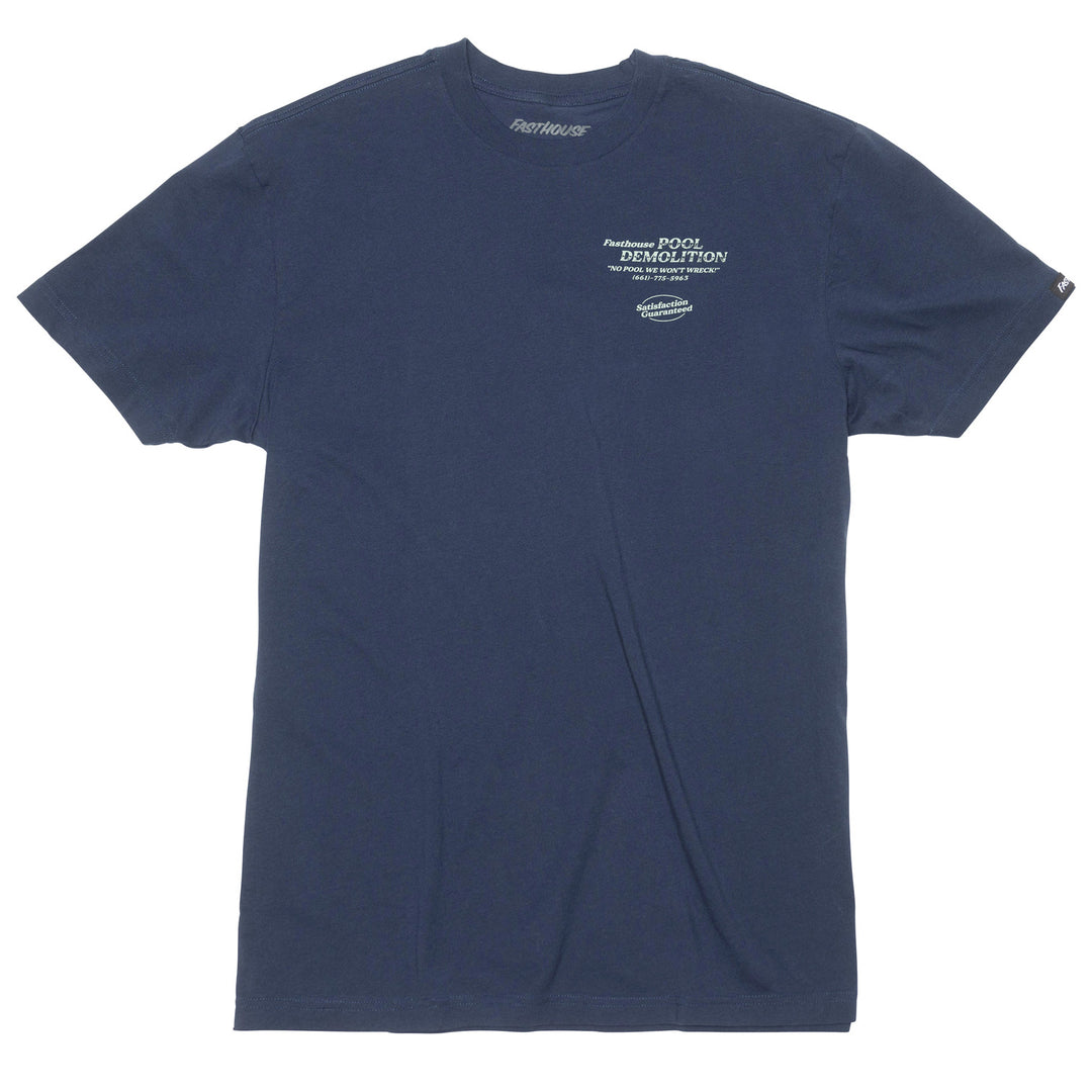 Fasthouse Demolition SS Tee Navy - Front View