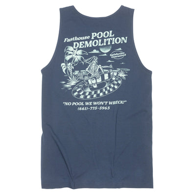Fasthouse Demolition Tank Navy - Rear View