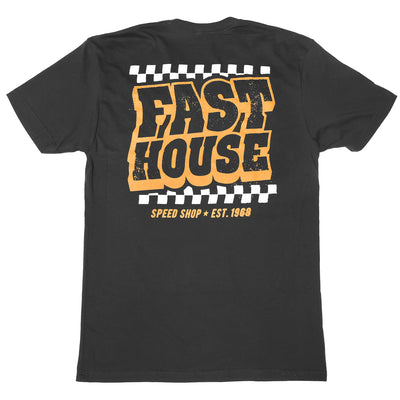 Fasthouse Drive-In SS Tee Black - Rear View