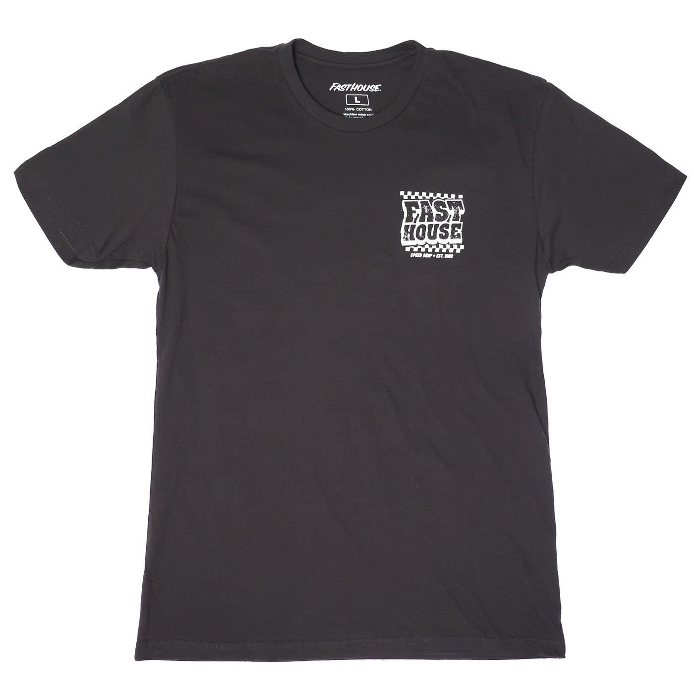 Fasthouse Drive-In SS Tee Black - Front View