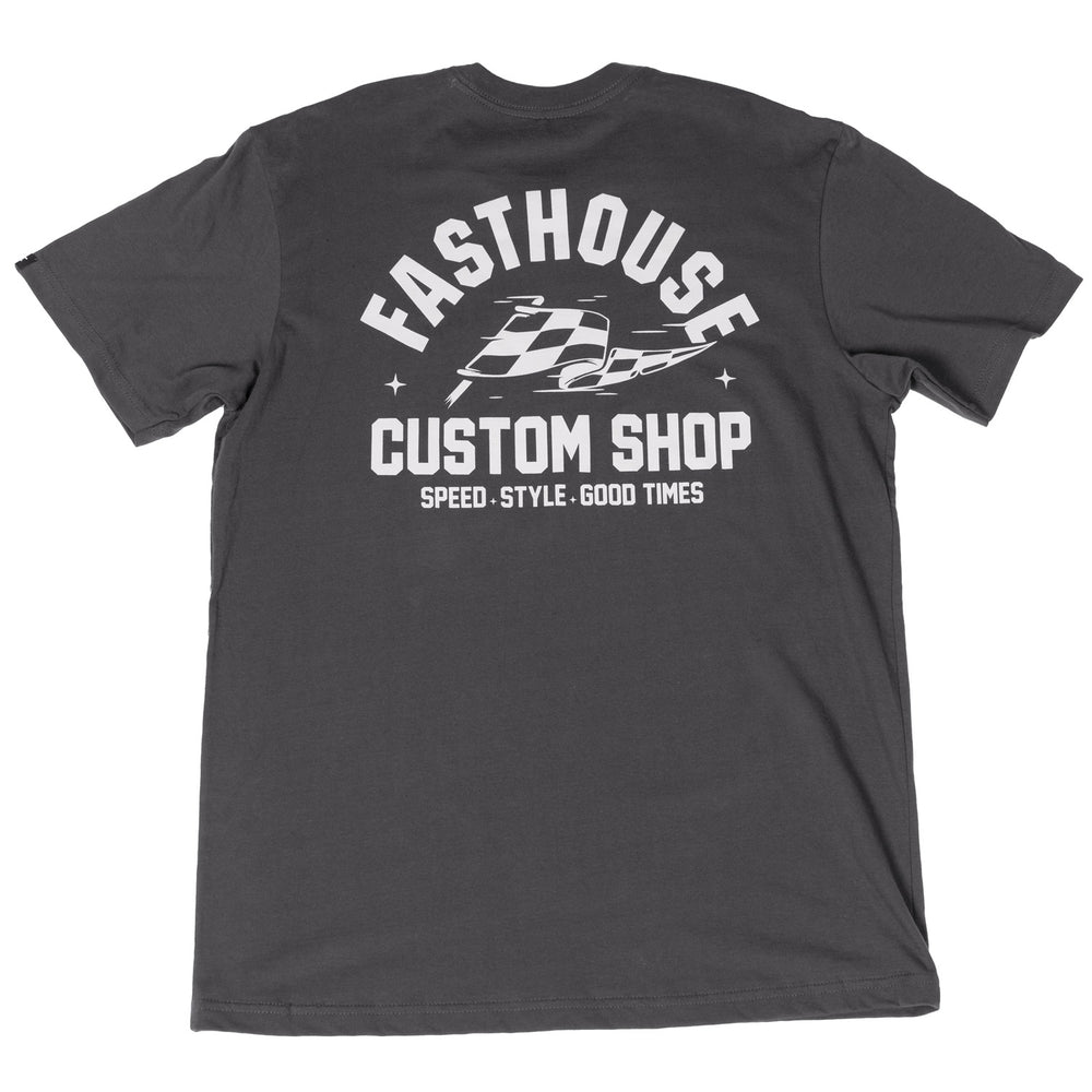 Fasthouse Dispatch SS Tee Graphite Black - Rear View
