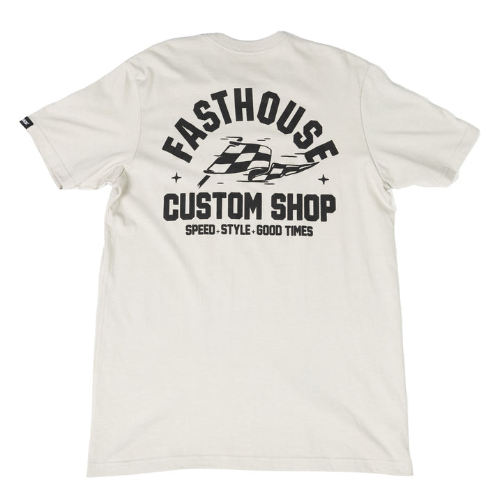 Fasthouse Dispatch SS Tee Light Gray - Rear View