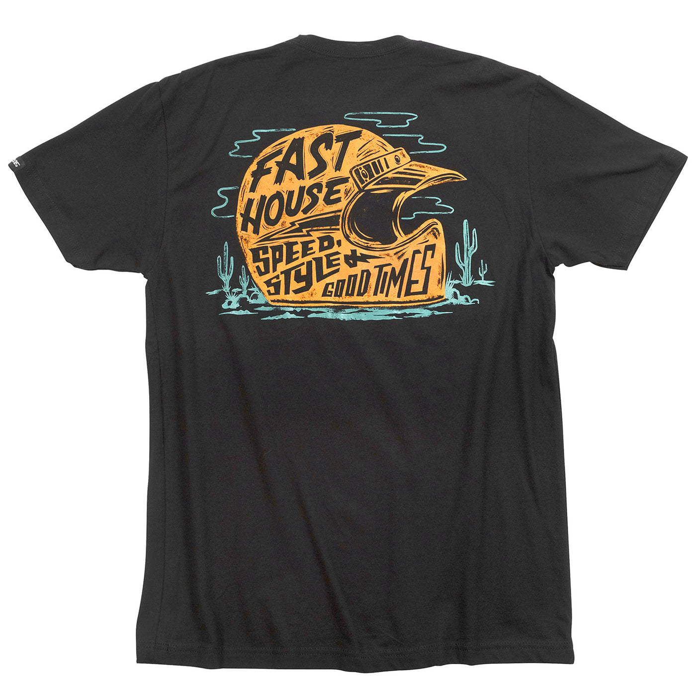 Fasthouse Dust Devil Tee Black - Rear View