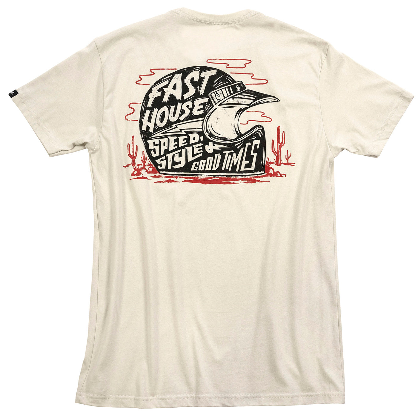 Fasthouse Dust Devil Tee Sand - Rear View