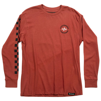 Fasthouse Easy Rider Long Sleeve Tee Paprika - Front View