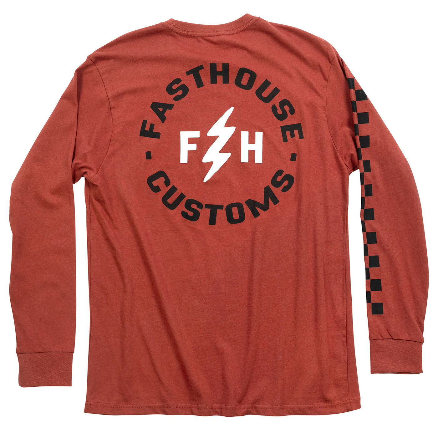 Fasthouse Easy Rider Long Sleeve Tee Paprika - Rear View