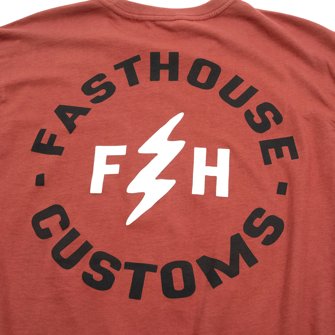 Fasthouse Easy Rider Long Sleeve Tee Paprika - Close-Up of Graphic on Back