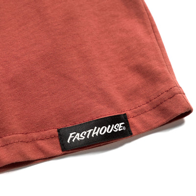 Fasthouse Easy Rider Long Sleeve Tee Paprika - Close-Up of Tag Sewn into Hem