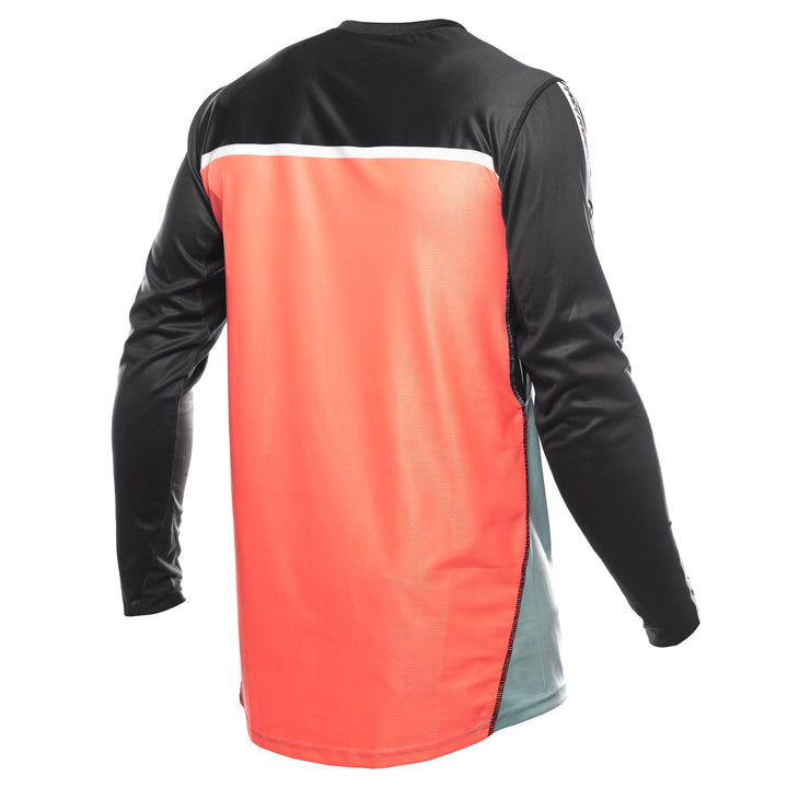 Fasthouse Elrod Formula Jersey Oceanic Mint/Hyper Coral - Rear View