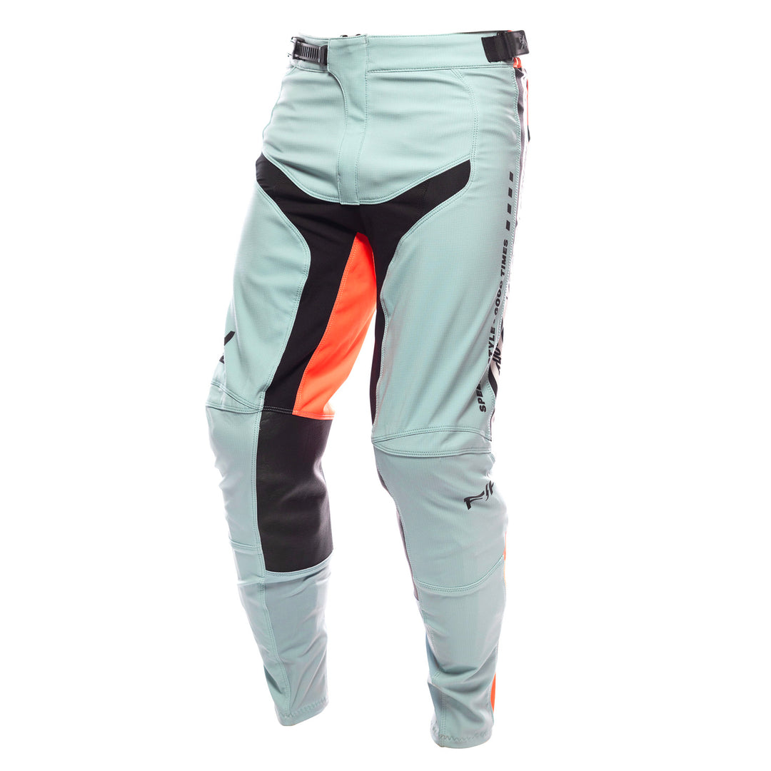 Fasthouse Elrod Formula Pants Oceanic Mint/Hyper Coral - Front Left Side View
