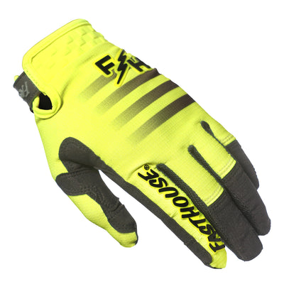 Fasthouse Elrod Hypersonic Gloves Hi-Viz - Back of Left Hand View